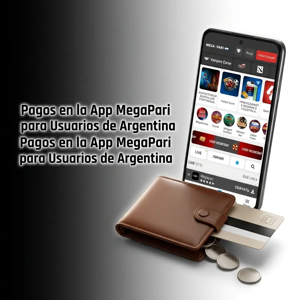 Métodos de pago en la app MegaPari para Argentina: Mercado Pago, transferencia bancaria, tarjetas, criptomonedas y más opciones.